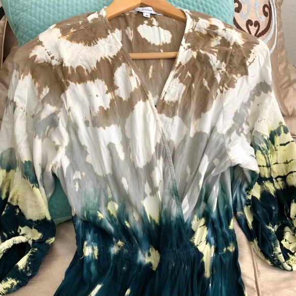 Young Fabulous & Broke Dresses & Skirts - YFB Tie Dye Island Faux Wrap Maxi Dress